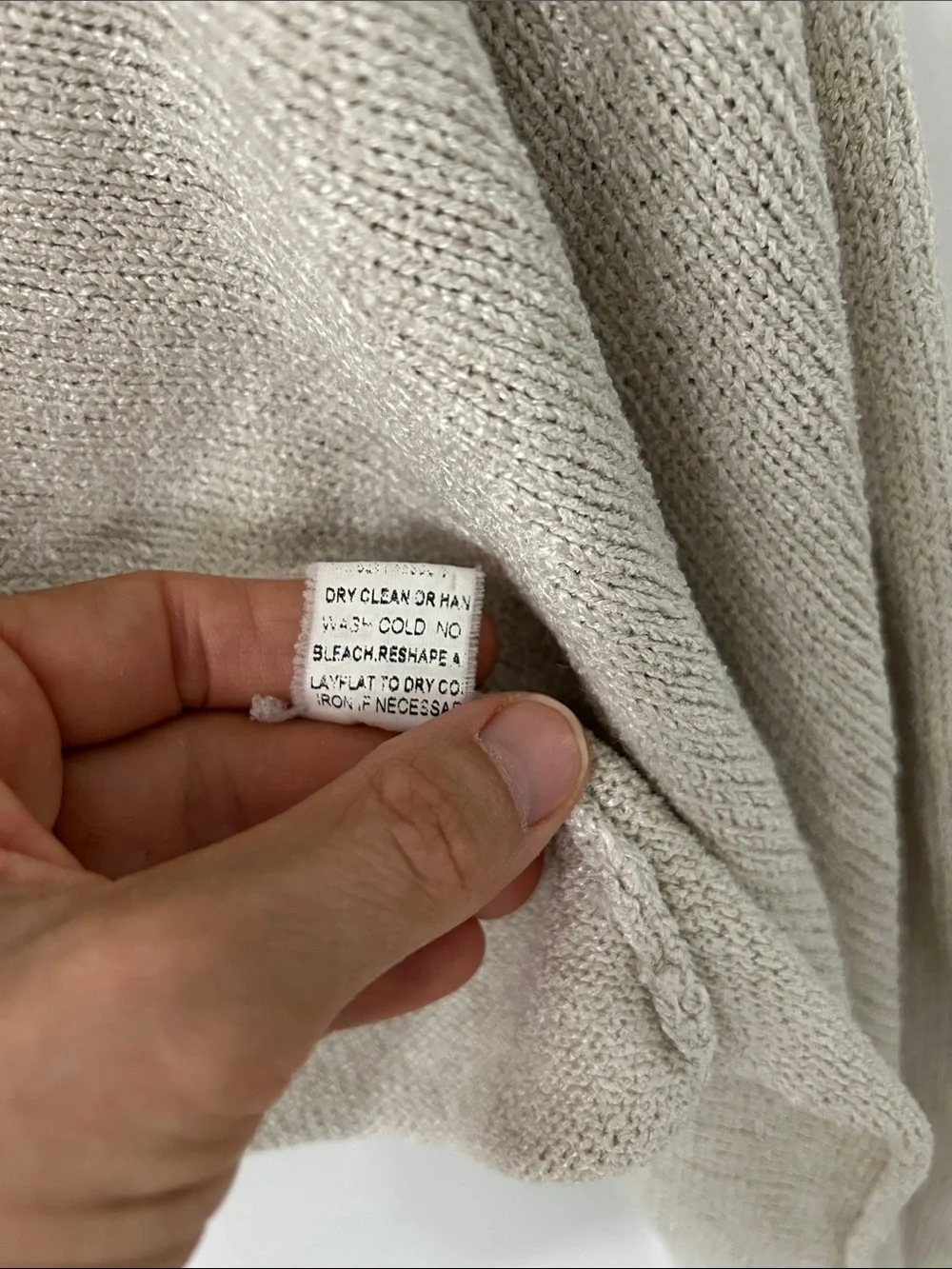 Eileen Fisher Silk Blend Draped Open-Front Knit Cardigan Asymmetrical Hem Size S